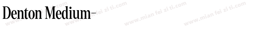Denton Medium字体转换